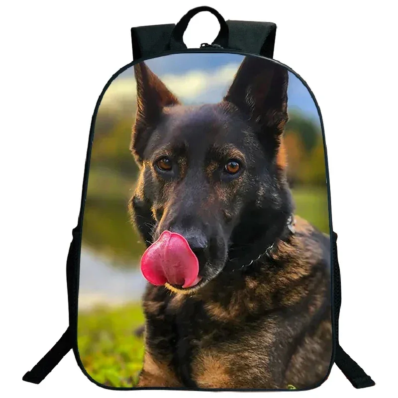 sac à dos imprimé de troupeau des contribuables allemands, grande capacité, sacs d'école pour garçons et filles, sac à dos mignon pour chien corgi husky, sac de voyage étanche, cartable