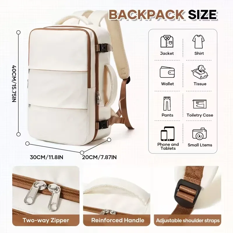 sac à dos pour ordinateur portable voyage 40x30x20 ryanair pochette d'ordinateur hommes femmes affaires sac de cabine étanche sac à dos sac d'école