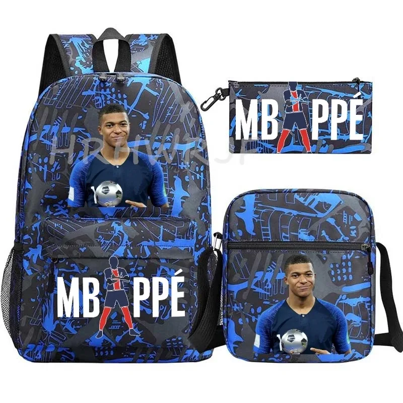 sac à dos m-mbappes pour enfants, cartable de football, sacs d'école de voyage anime pour adolescents, garçons et filles, mochila escolar infantil menino