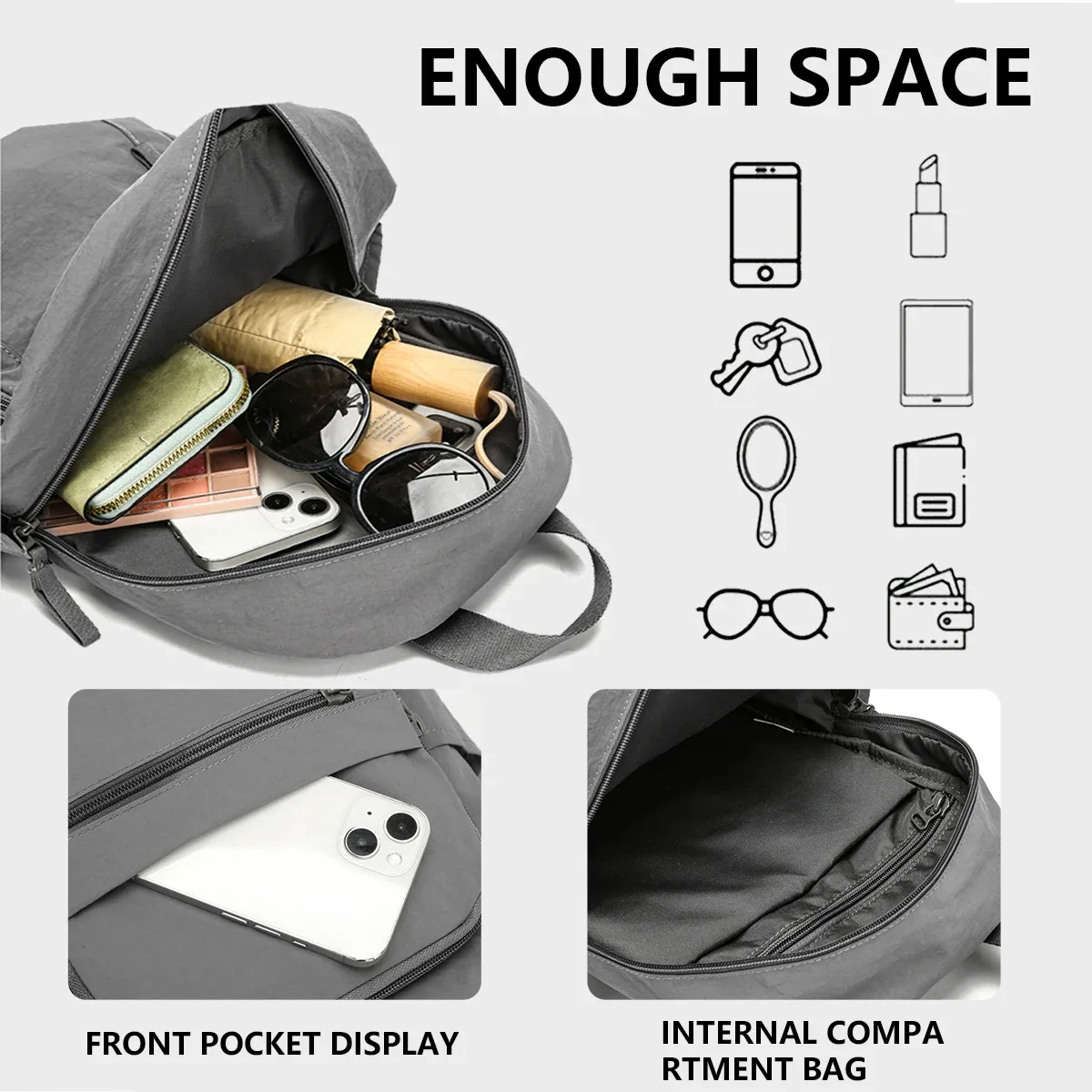 sac à dos de voyage français fresh mommy normcore, nouvelle niche haut de gamme, léger, mode de banlieue, sac à dos réduisant la charge