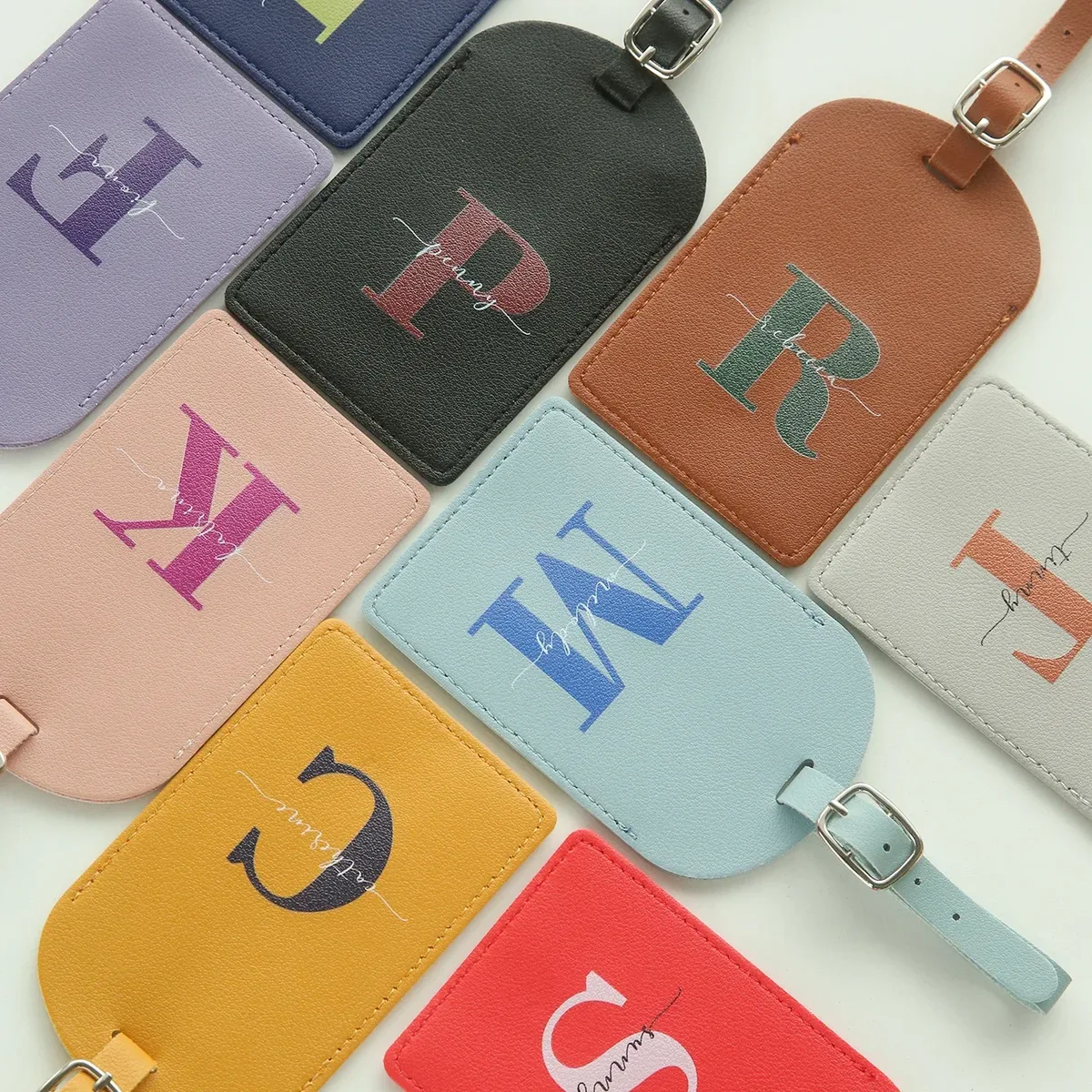 étiquette de bagage personnalisée avec nom pour valises, étiquettes de bagage colorées personnalisées avec carte nominative confidentielle, accessoires de voyage