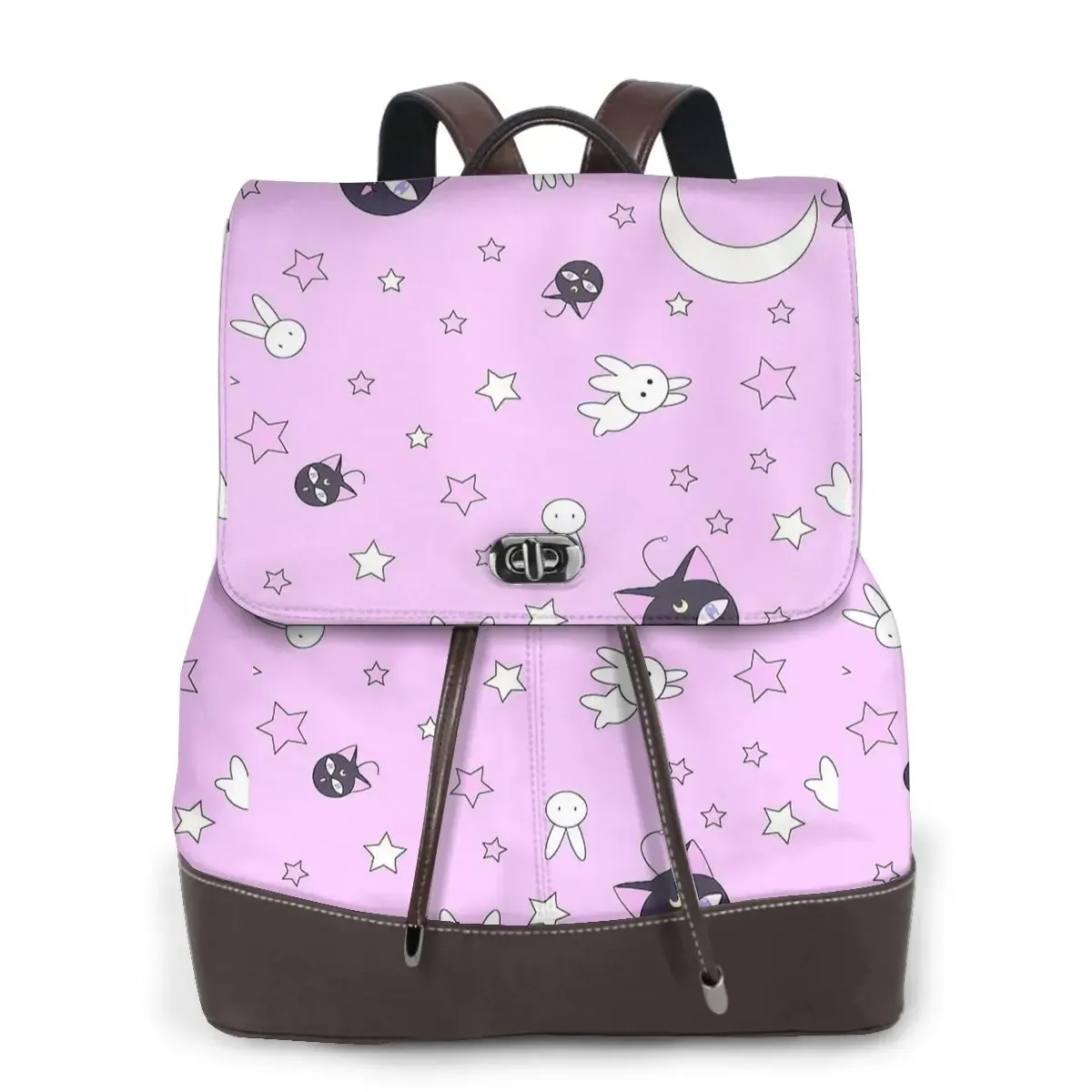 s-sailor-m-moon nouveau sac à dos pour femme tendance, sac à dos en cuir de haute qualité, sac à dos simple et élégant, sac à dos de grande capacité