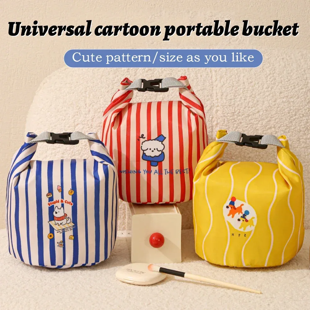 nouvelle trousse de toilette étanche essentielle pour voyage, sac de rangement portable anti-salissure à motif dessin animé, multi-fonctionnel