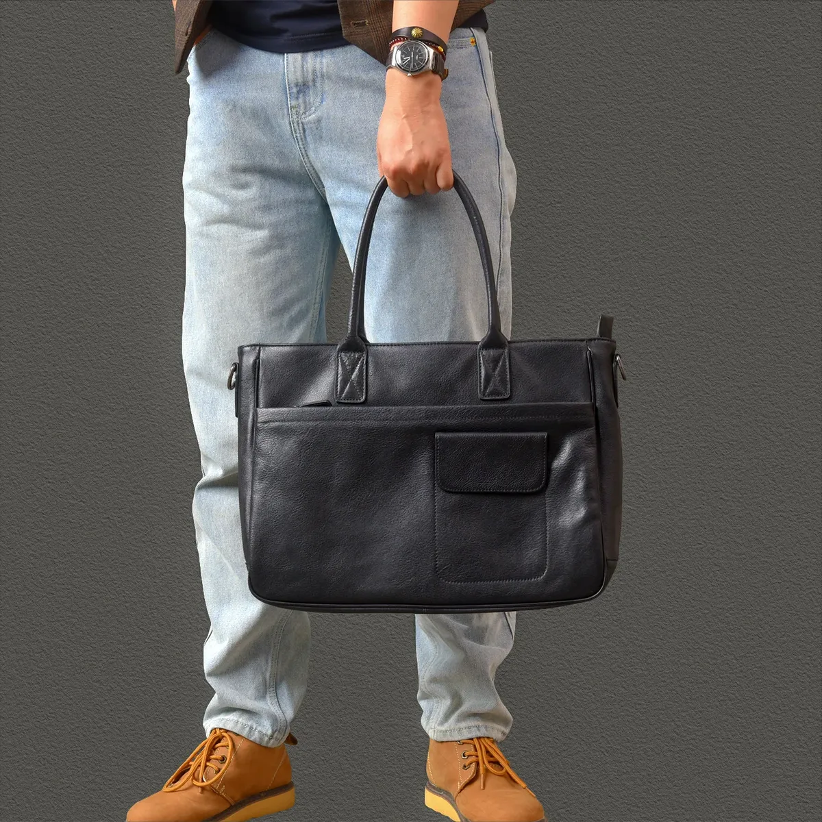 pndme – porte-documents vintage en cuir de vache de première qualité pour hommes, sac à main de luxe en cuir véritable fait à la main, sac messager