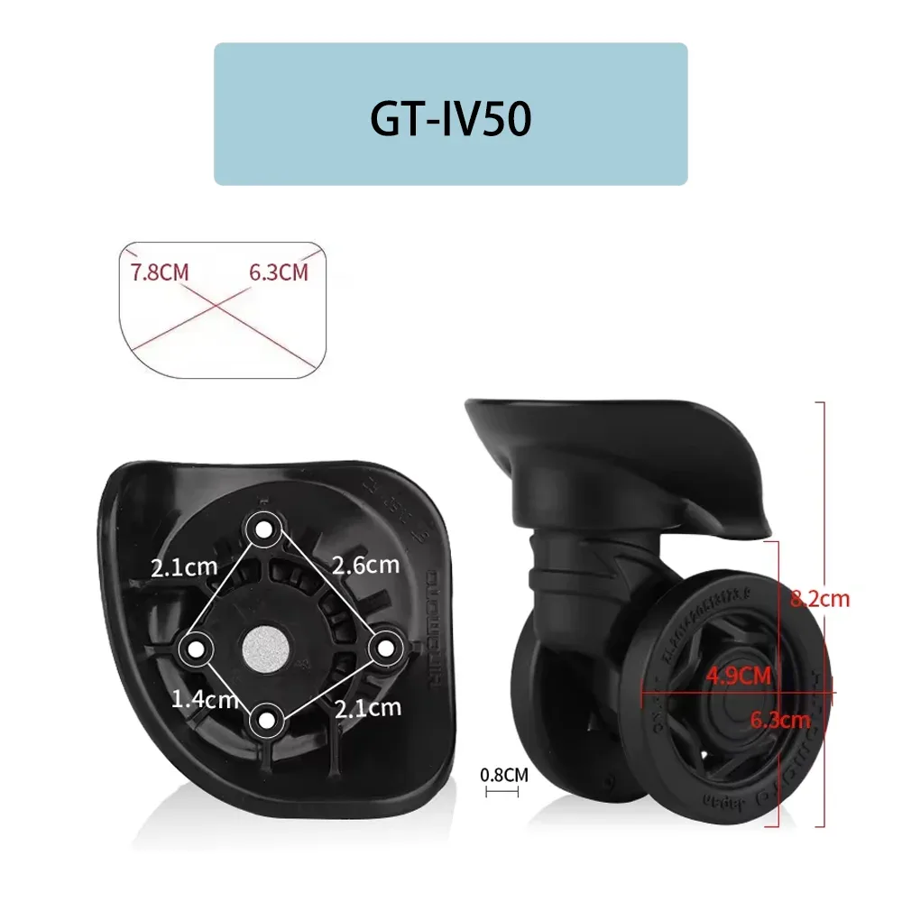 kit de réparation de roulettes pivotantes universelles durables pour valise hinomoto gt-iv50, avec roulement silencieux