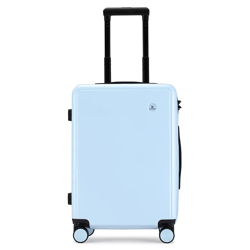 valise abs rigide blanc noir quatre roues poignée fonction téléphone grande capacité voyage famille vacances