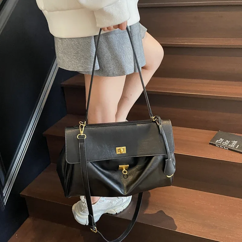 sac à main femme sac de cours sacs marques luxes moods deux tailles rabat sacs à bandoulière pour femmes rétro couleur unie grande capacité shopper sac à bandoulière 2025 nouveaux sacs à main de mode