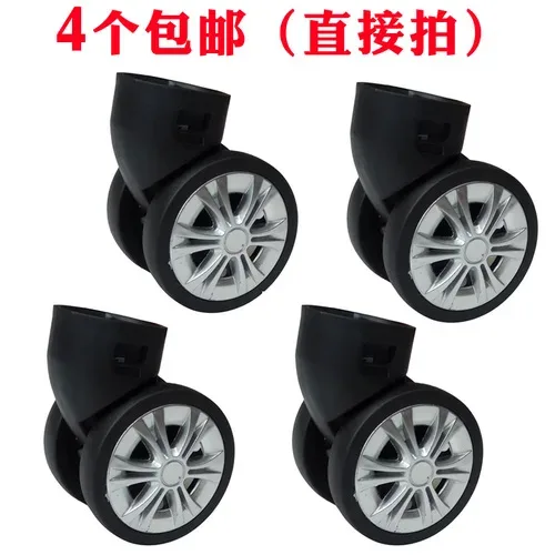 roues universelles amovibles plastique noires métalliques accessoires remplacement bagages pièces réparation travail atelier voyage modification valises