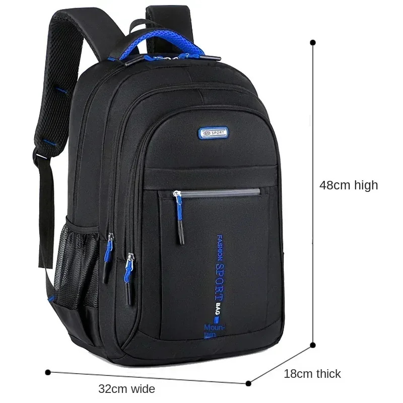 sac à dos oxford étanche pour homme, sac d'ordinateur d'affaires, sac à dos de voyage décontracté, cartable pour lycéen