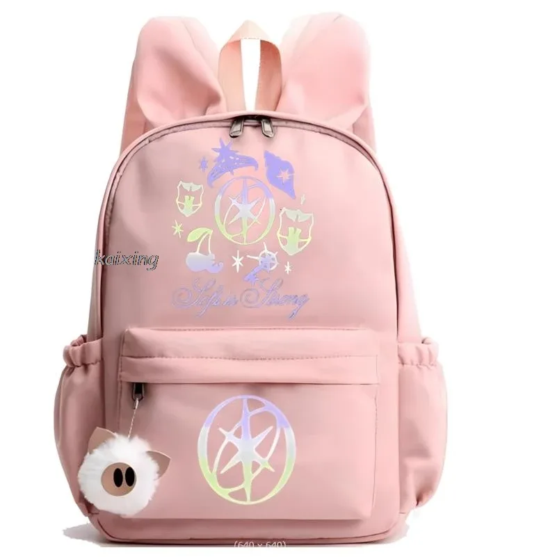 kawaii chaud katseye drôle impression sac à dos grande capacité sac d'école étudiant pochette d'ordinateur sac à dos scolaire pour étudiant
