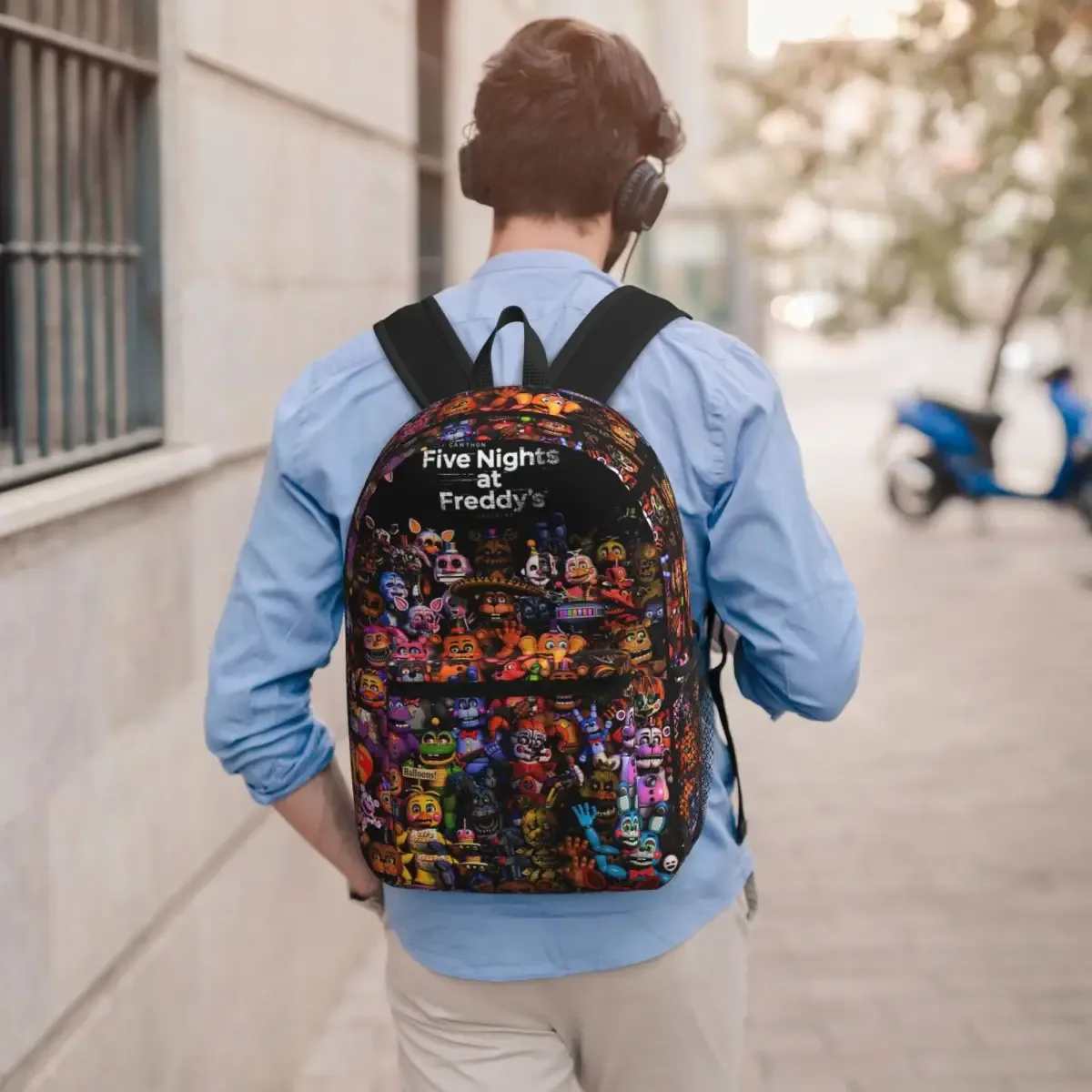 five n ights at freddy's fnaf sac à dos pour étudiants, sac d'école, sac à dos de randonnée, sac de voyage pour hommes et femmes, sac à bandoulière