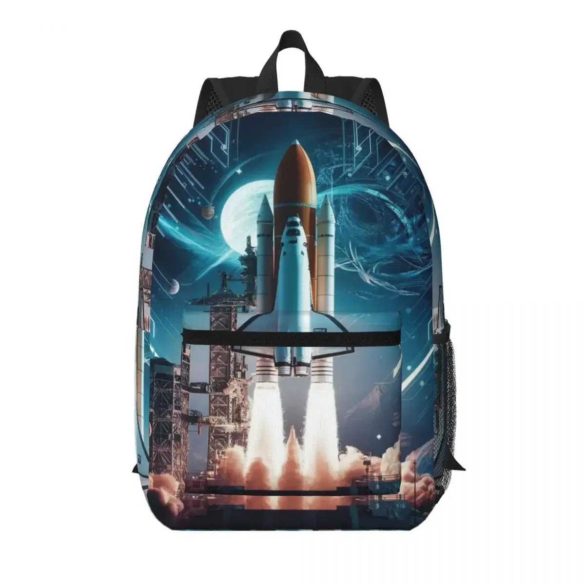 sac à dos pour étudiants space shuttle rocket, sac d'école, sac à dos de randonnée, sac de voyage pour garçons et filles, sac à bandoulière