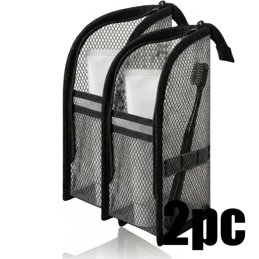 trousse toilette eva imperméable maille pvc classique rose gris blanc noir compartiments vertical organisation hygiene voyage cosmétiques