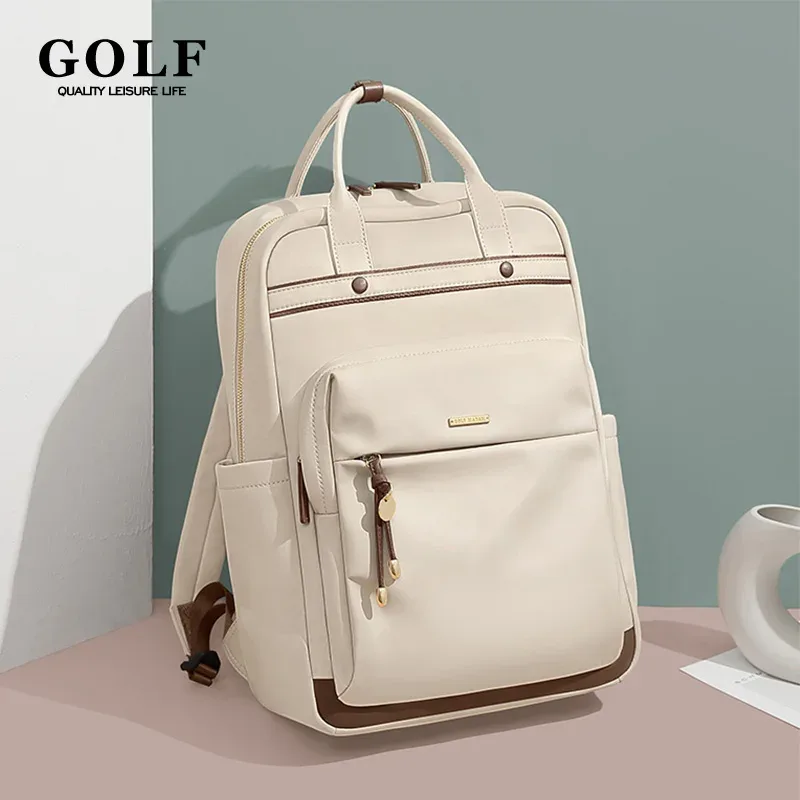 sacs à dos golf pour femmes, sac de voyage d'affaires, sacs à dos avec poignée, convient pour ordinateur portable 2024 pouces, mode oxford, 15.6