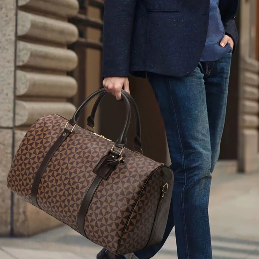 sac de voyage pour homme tendance, grande capacité, sac à bagages imperméable pour femme, sac à bandoulière haut de gamme, sacs à main de luxe de créateur