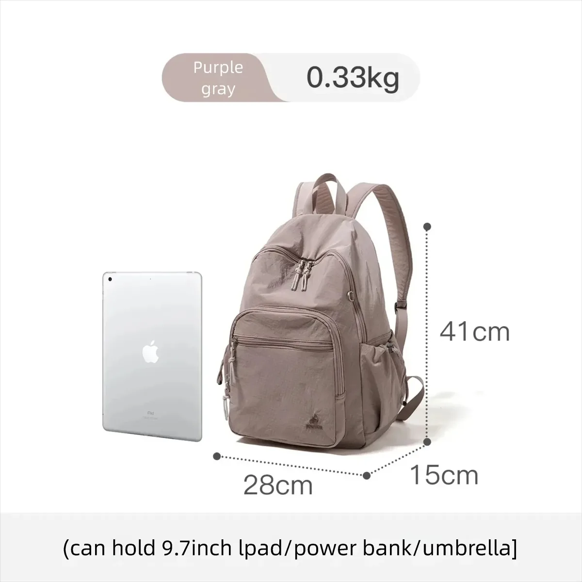 sac à dos pliable grande capacité pour femme fouvor 2026, léger, tendance, pour voyage en extérieur, randonnée, sac à dos décontracté 3059-13