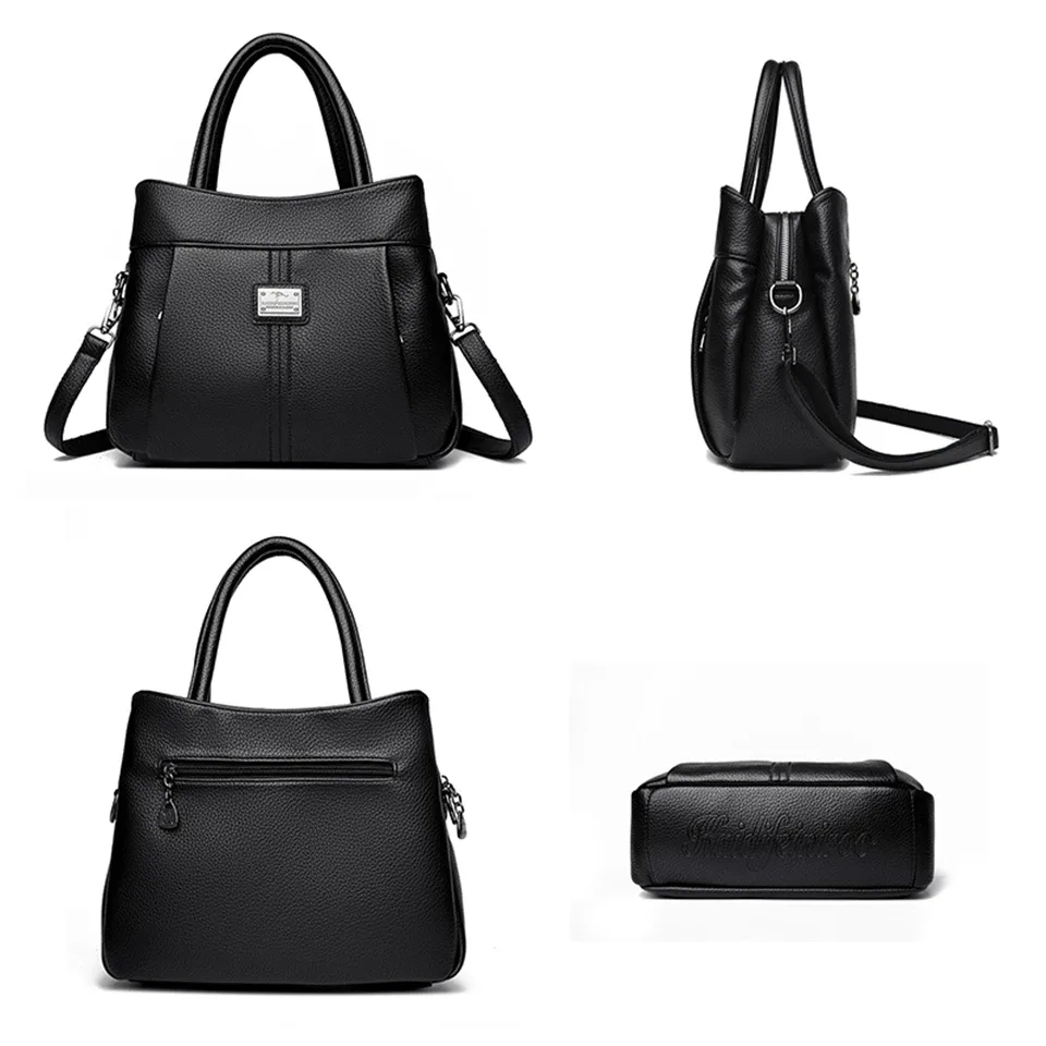 sac à bandoulière en cuir de haute qualité pour femme, sacs à poignée supérieure, sacs à main pour femme, sac messager, designer de luxe, initié