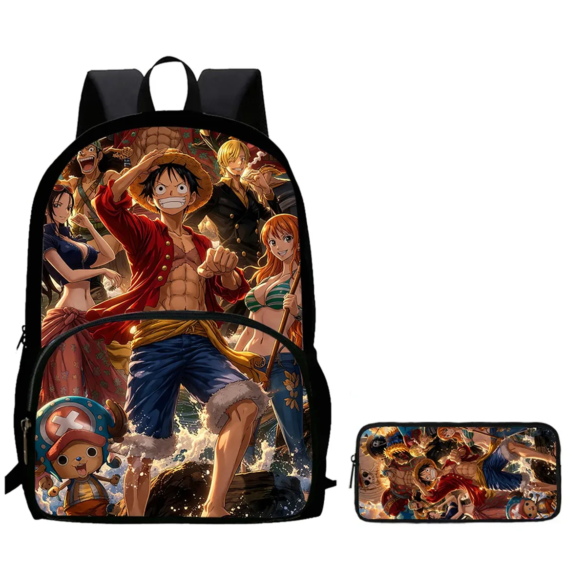 sac à dos scolaire léger 2-en-1 avec poche avant et trousse à crayons, sac à dos unisexe durable pour garçons et filles de 6 à 10 ans