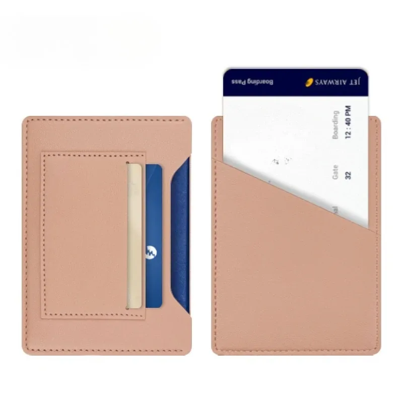 étui de protection pour passeport tendance, couleur unie, porte-passeport de voyage, portefeuille cadeau, étui pour cartes en cuir pu, sac de rangement unisexe