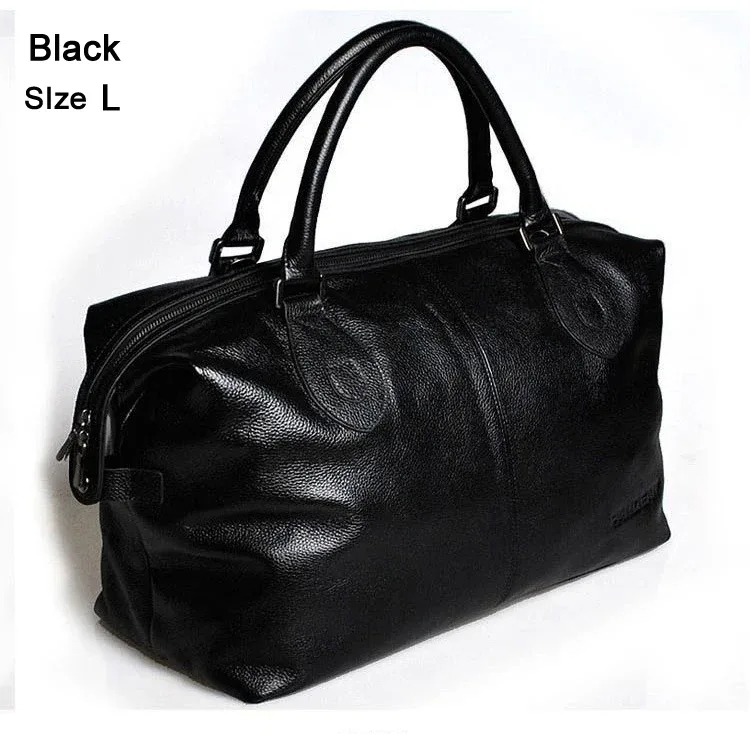 sac de voyage en cuir véritable, sac à bagages pour hommes, grand sac de sport pour hommes, sac à bandoulière pour femmes, grand sac fourre-tout, sac à main noir.