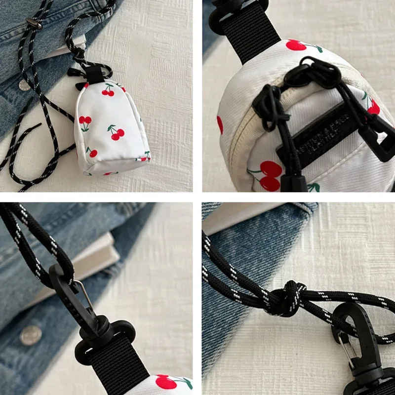sac bandoulière mini pour femme, design tendance et original, en tissu, pour rouge à lèvres et écouteurs