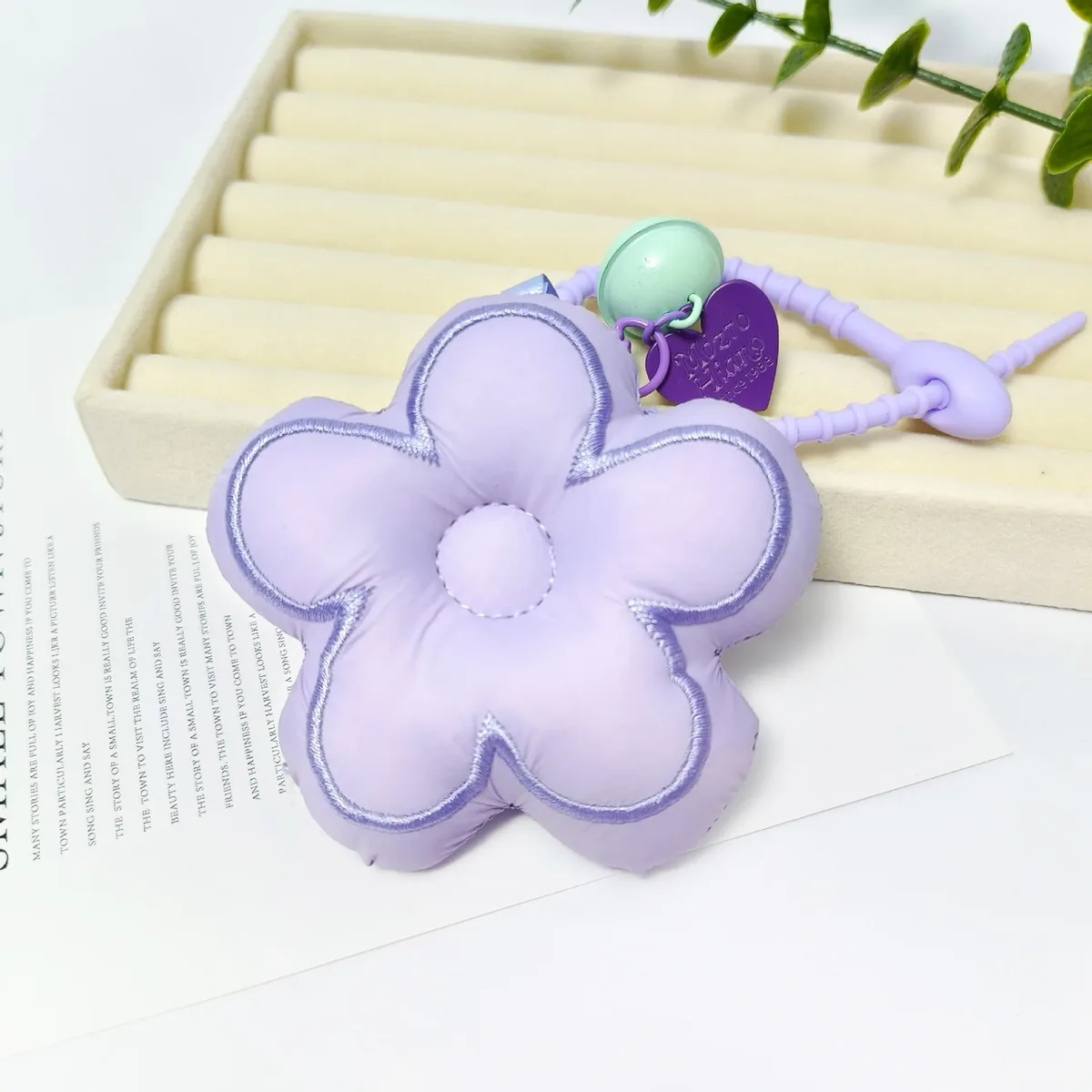 ins mode fleur pendentif 3d fleur porte-clés sac à dos porte-clés accessoire dentelle garniture arc tissu