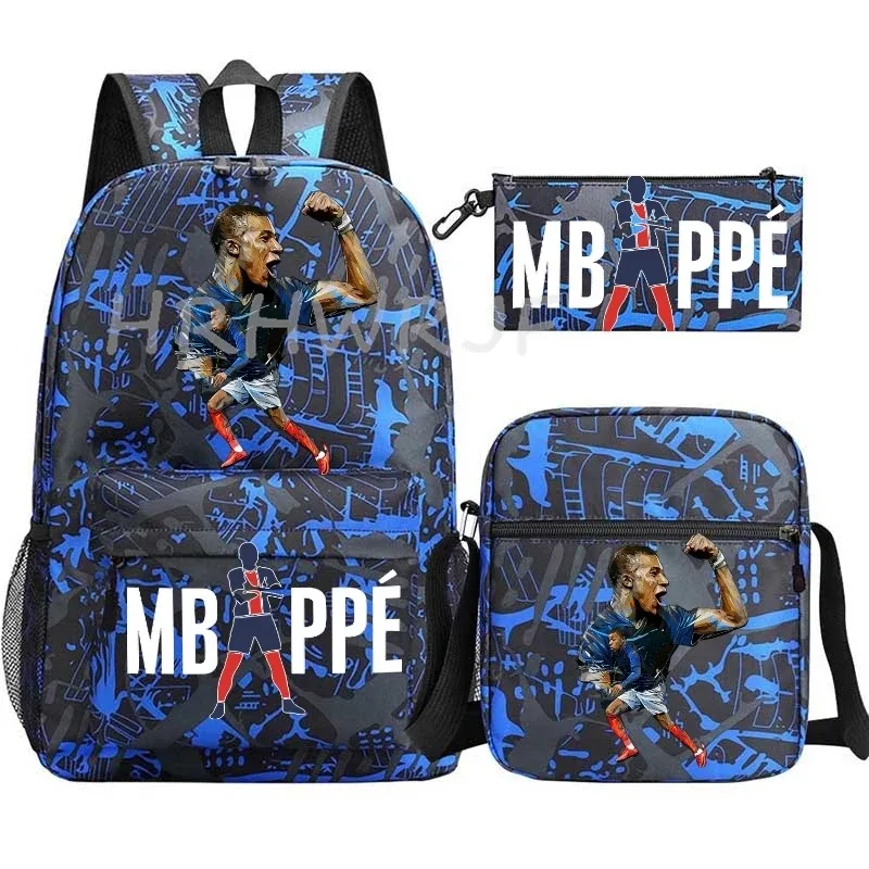 sac à dos m-mbappes pour enfants, cartable de football, sacs d'école de voyage anime pour adolescents, garçons et filles, mochila escolar infantil menino