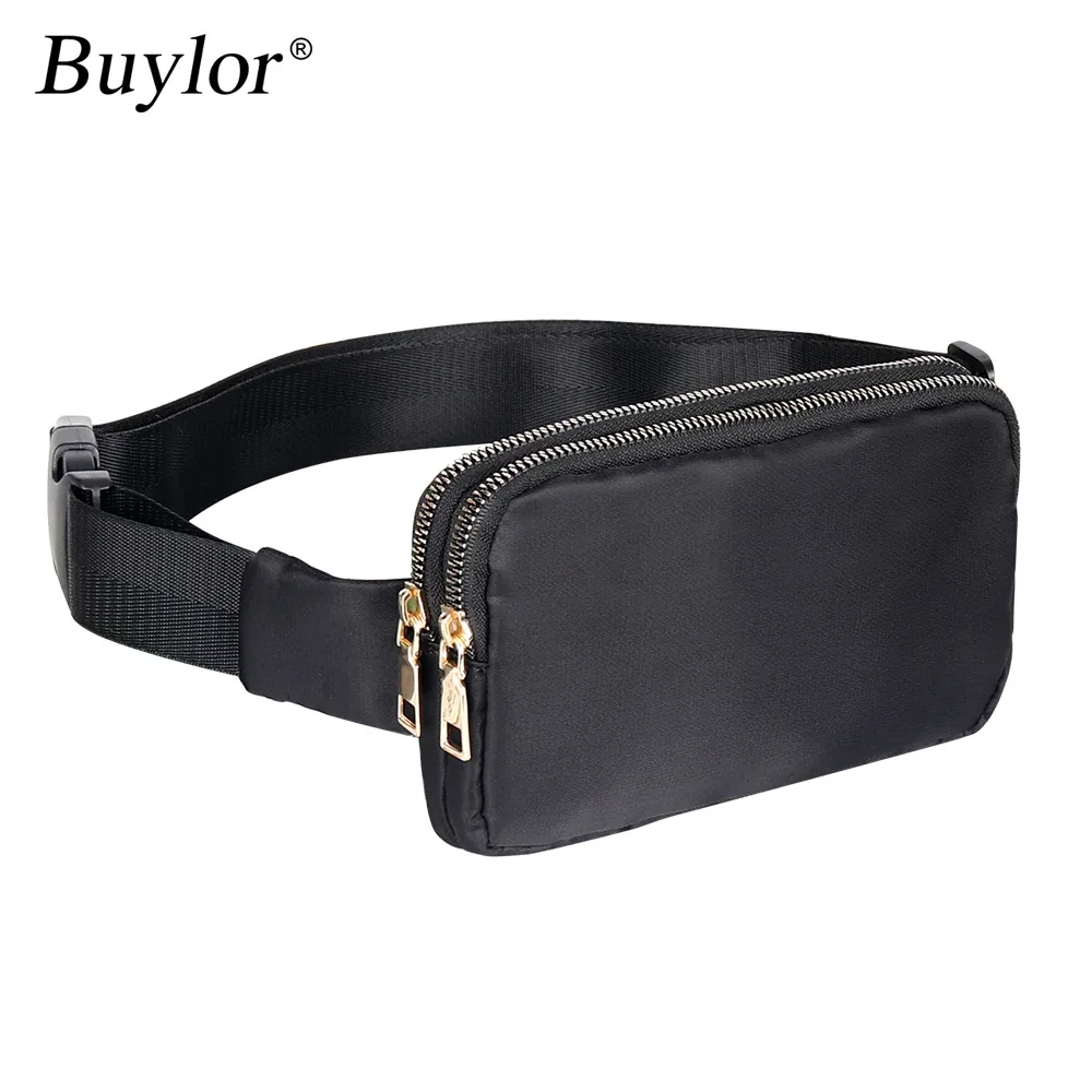 sac banane double fermeture éclair pour extérieur, randonnée, voyage, réglable, étanche, petit sac à bandoulière