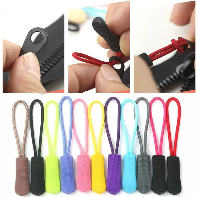 10 pièces de rechange, boucle cassée, tirette, cordon de fermeture éclair, fixateur d'étiquette, tirette, sac de voyage, valise, sac à dos de tente