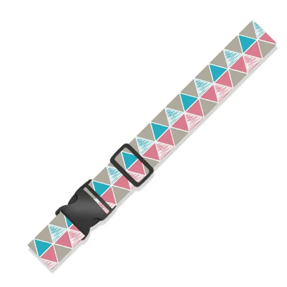 ceintures bagages multicolores abs geometrie noirs bleus roses kaki rouges gris beiges voyage sécurité valises