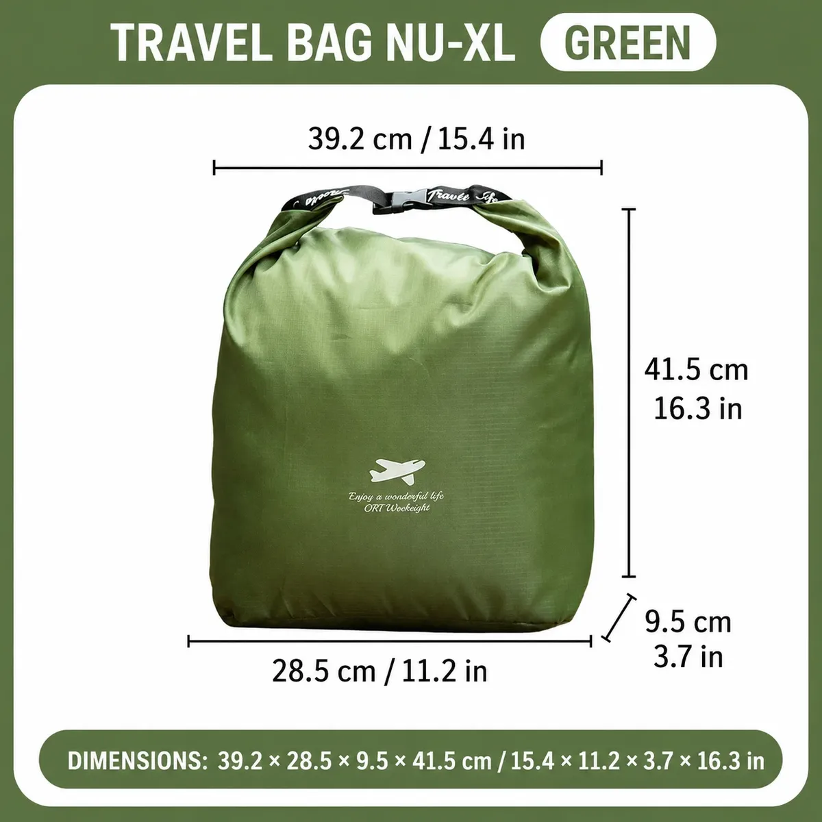 sacs de rangement de voyage étanches à fermeture roll-top en oxford ultralégers et indéchirables pour le camping, la randonnée, et les sacs de compression anti-salissures