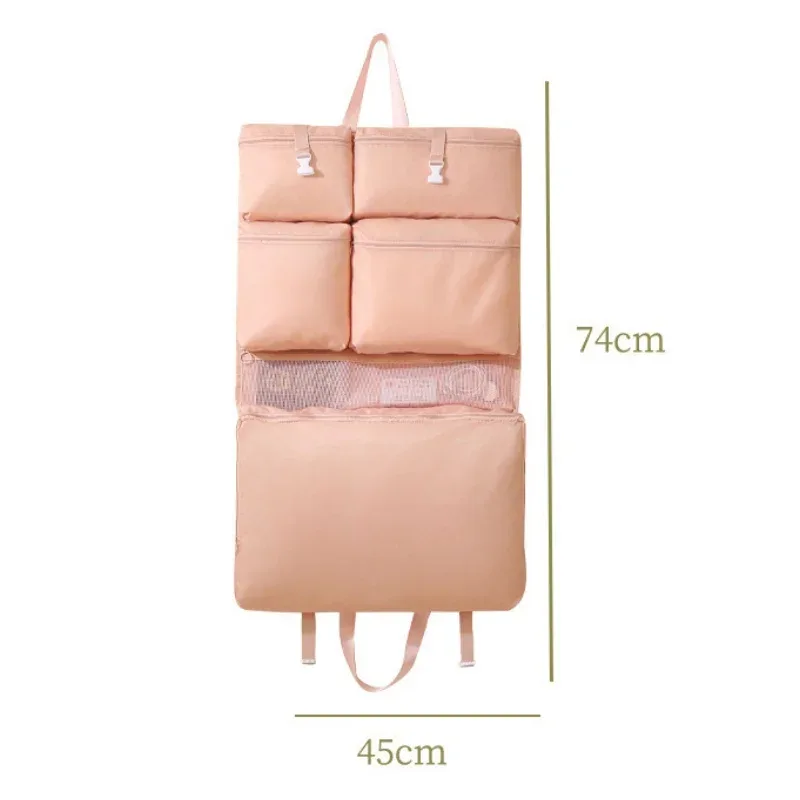 sac de voyage à compression physique 6 en 1, organisateur de lingerie multi-compartiments, pochette portable pour soutien-gorge, sous-vêtements, chaussettes et cosmétiques