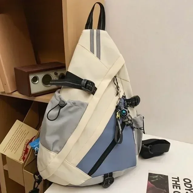 nouveau sac à dos de moto sportif de style hip-hop, pour hommes et femmes, multifonctionnel, imperméable, idéal pour les voyages, sac à bandoulière, sac d'école, sac porté en travers de la poitrine.