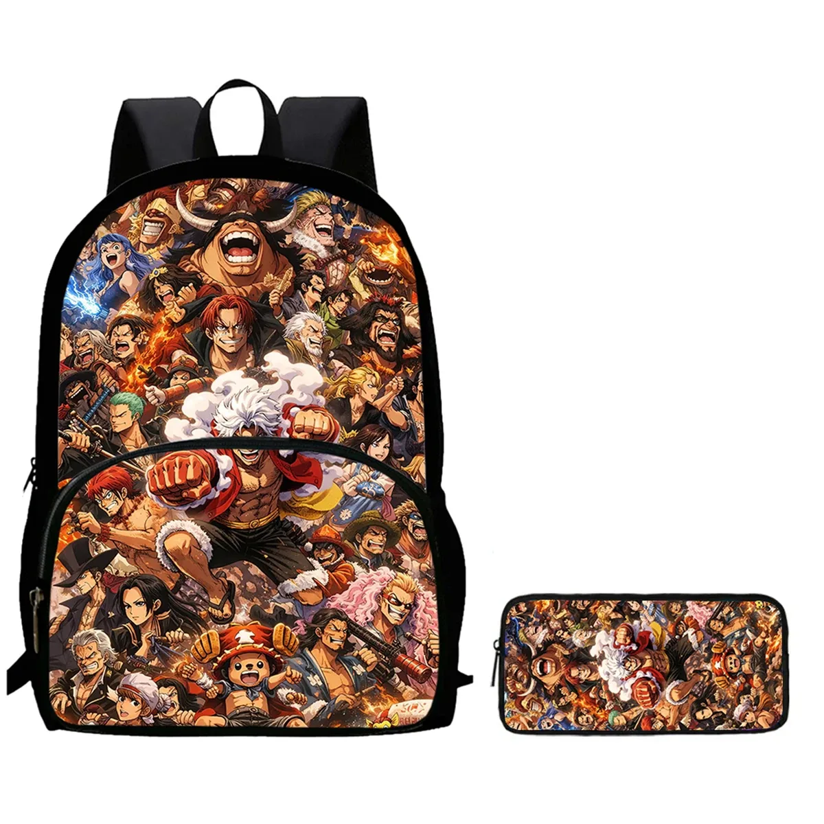 sac à dos scolaire léger 2-en-1 avec poche avant et trousse à crayons, sac à dos unisexe durable pour garçons et filles de 6 à 10 ans