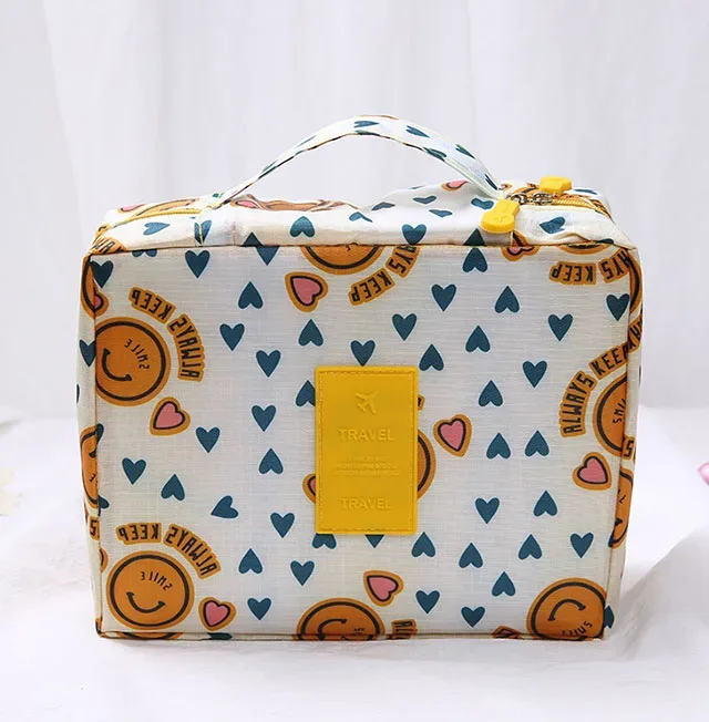 trousse de maquillage de voyage portable pour filles, étanche, multi-compartiments, multifonctionnelle, organisateur de toilette pour femmes