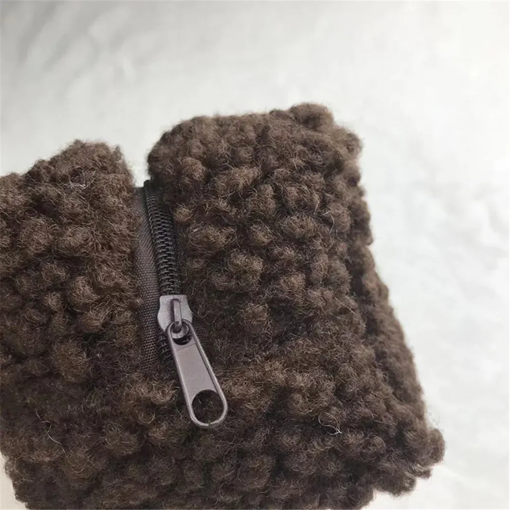 sac à cosmétiques en peluche grande capacité pour femmes et filles, jolie trousse de maquillage de voyage, stockage de produits de toilette, poudres