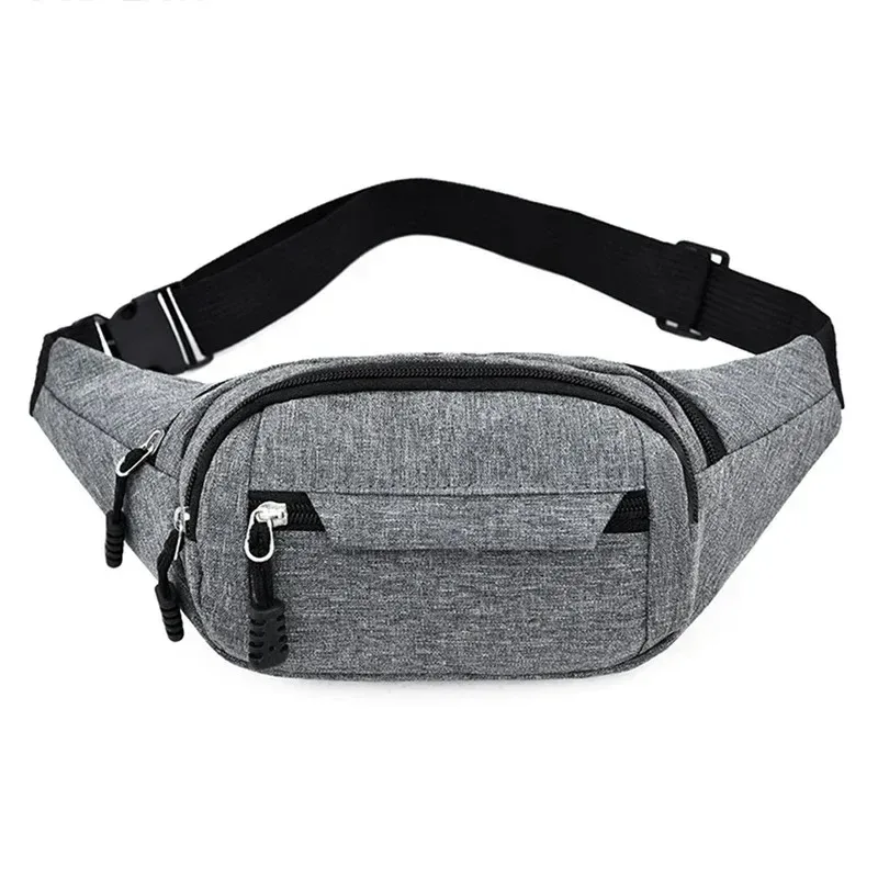 2025 hommes sport fanny pack mode téléphone femme poitrine sac unisexe taille sac femmes petite toile épaule décontracté sacs à bandoulière