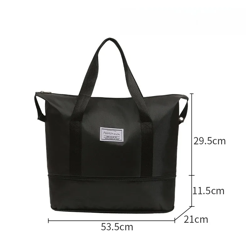 sac de rangement de voyage à bandoulière, sac de rangement pour linge de voyage, grande capacité, compressible, imperméable, pour bagages
