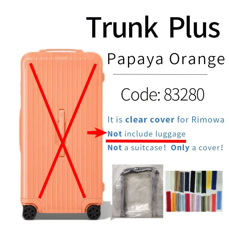 housses transparentes en pvc adaptées aux bagages rim essential 33 pouces, protection de valise de voyage, accessoires transparents, housse de protection anti-rayures