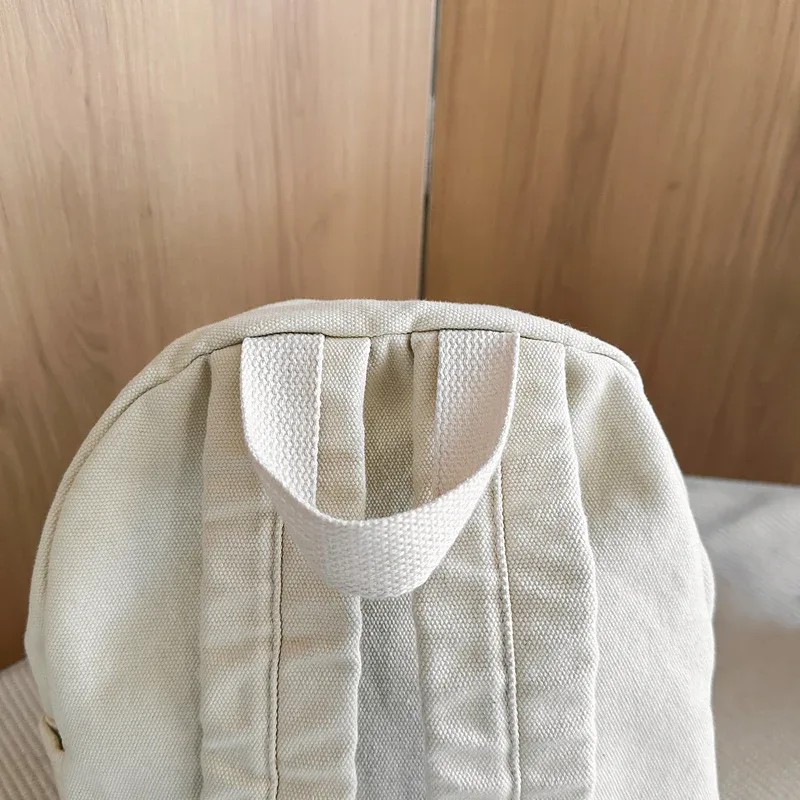 petits sacs à dos 100% coton pour femmes, sacs de loisirs ou de voyage en toile solide, sacs d'école mignons en tissu pour enfants, sacs à bandoulière vert