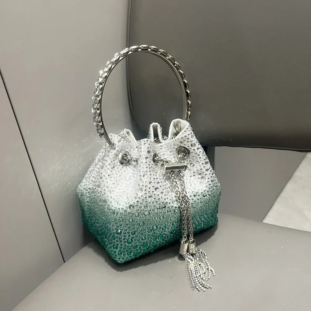 poignée strass pochette de soirée sacs à main et sac à main de luxe sac à bandoulière design brillant cristal pochette sac à main sac seau