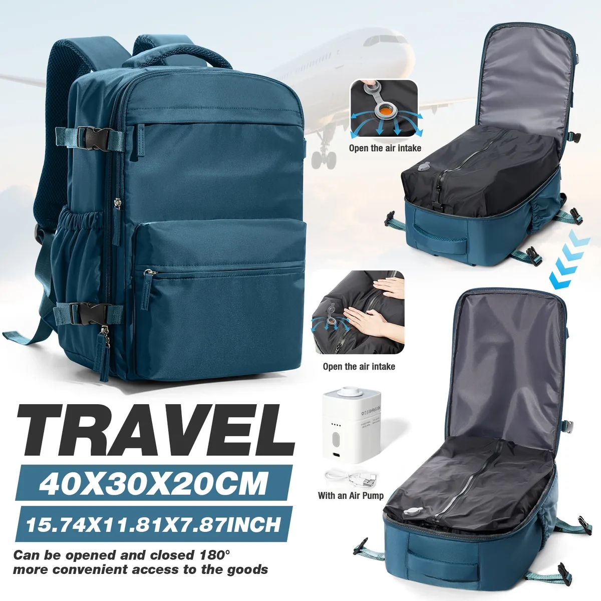 sac à dos cabine ryanair 40x30x20, sac à dos wizzair easyjet, sac à dos sous vide, bagage à main, sac à dos pour ordinateur portable homme, sac de rangement sous vide