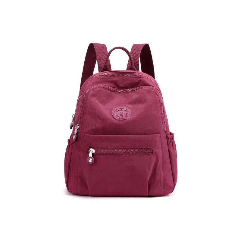 sac à dos tendance pour femmes en nylon oxford, petit sac à dos coréen stylé, sac à livres polyvalent en toile, sac de voyage pour maman