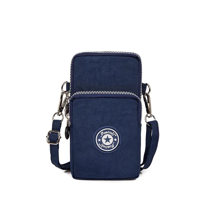 sac à bandoulière vertical pour téléphone portable pour femmes, bras suspendu, sac pour téléphone portable pour personnes âgées, sac en tissu pour le cou, petit sac portable pour la marche