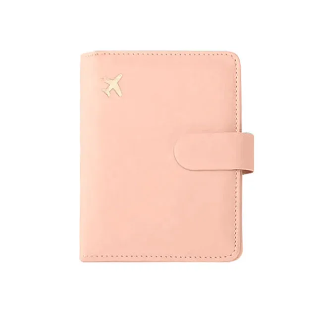 porte-passeport en cuir couvre étui étanche voyage carte de crédit portefeuille mignon passeport livre pour femmes/hommes boucle passeport couverture