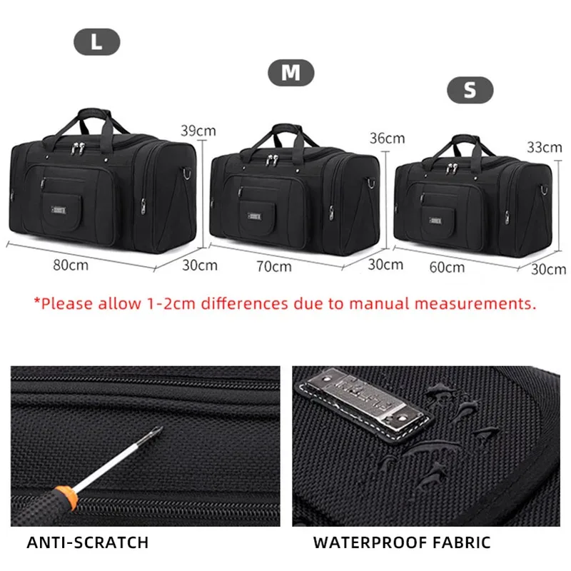 sac à main de voyage pour hommes, sac à bandoulière de poche pour chaussures, grand sac à bandoulière pour sport de plein air, fitness, week-end, sacs de voyage décontractés xa41wa