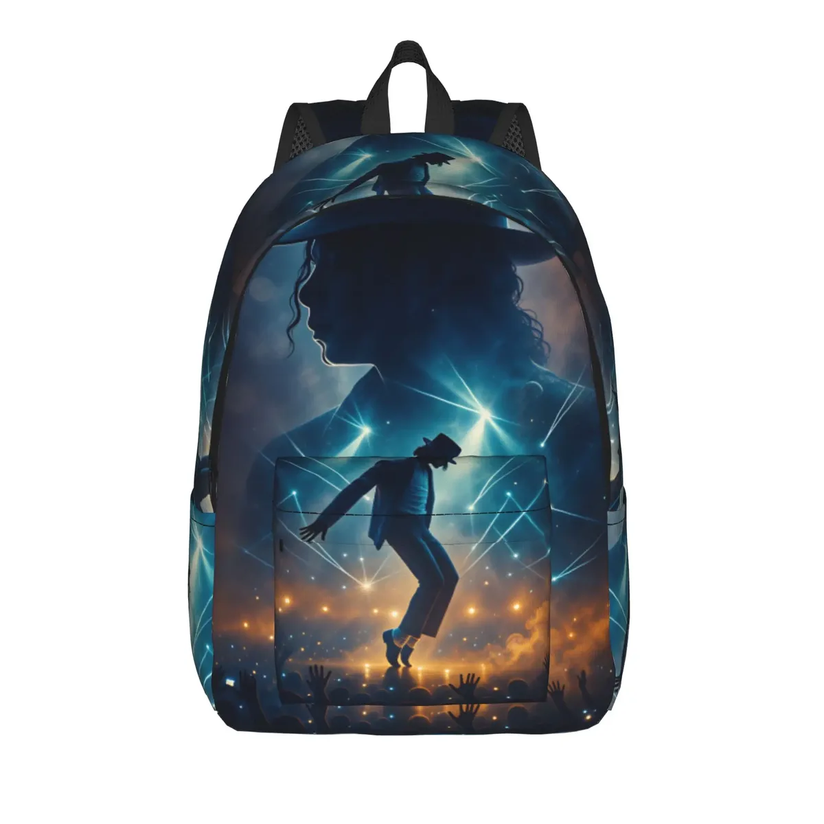 michael mj sac à dos unisexe en polyester, sacs de voyage durables et élégants, sacs à dos pour lycée