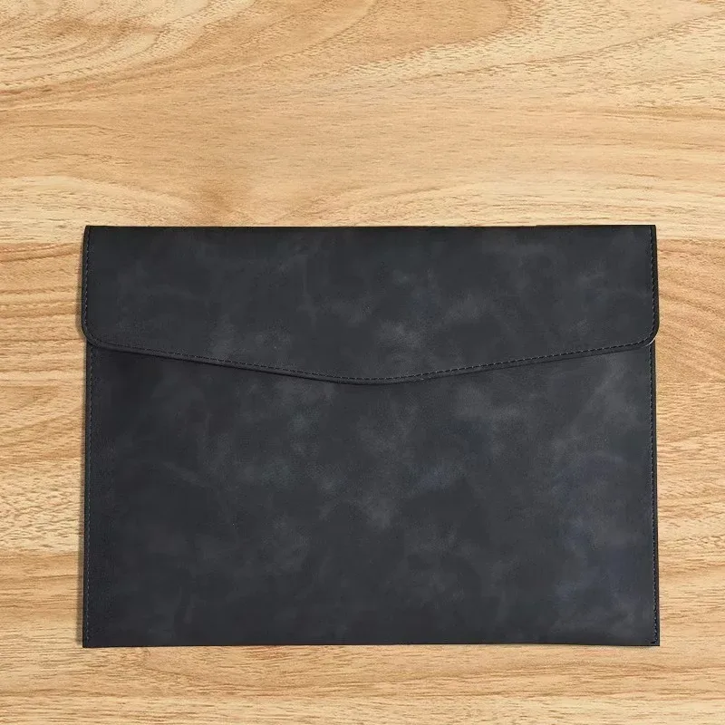 sac de rangement en cuir a4, mallette simple rétro, monocouche, épaissi, imperméable, grande capacité, sac de réunion d'affaires