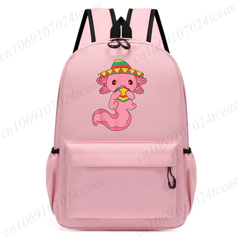boba axolotl sacs kawaii enfants sac à dos enfants dessin animé maternelle sac d'école cartable retour à l'école bookbag mochila bookbag