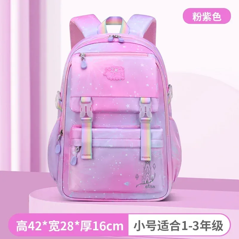 sac à dos d'école kawaii pour filles, sac d'école mignon pour étudiants avec sac à stylos, sac à livres arc-en-ciel étoilé, sac de voyage pour école primaire